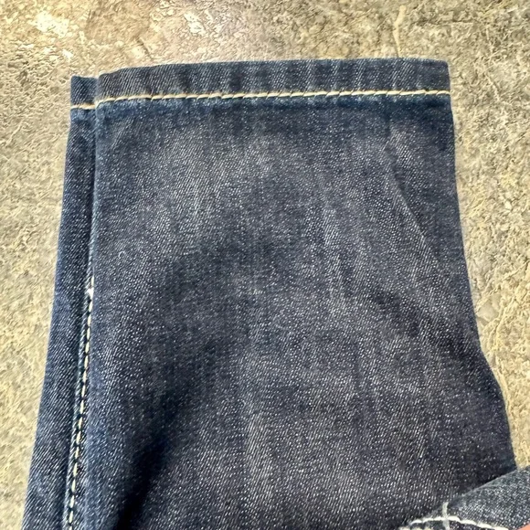 Ariat Blue Boot Cut Jeans with Vintage Fading - Picture 6 of 6